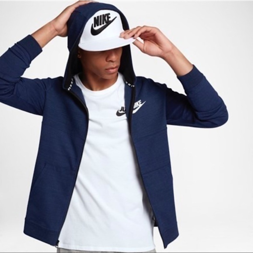 Men’s Nike AV15 ZIP Hoody Navy X-Large